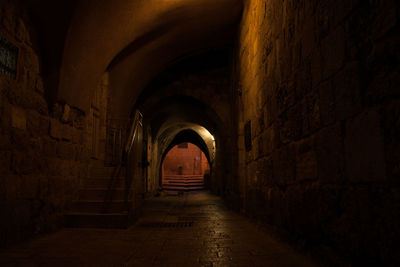 Corridor of old building