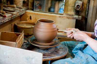 Man working at workshop