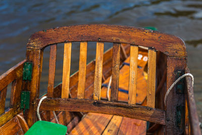 Close-up of rusty metal structure