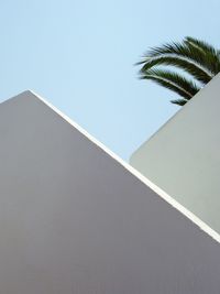 Low angle view of building against clear sky