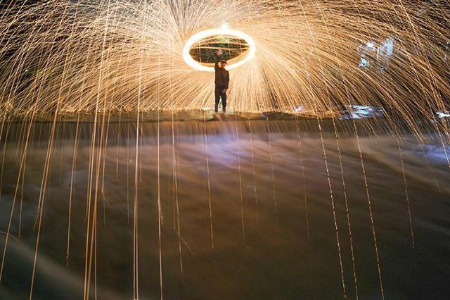 illuminated, night, lighting equipment, long exposure, blurred motion, motion, indoors, electric light, one person, reflection, speed, built structure, glowing, tunnel, low angle view, electricity, street light, architecture, light - natural phenomenon, pattern