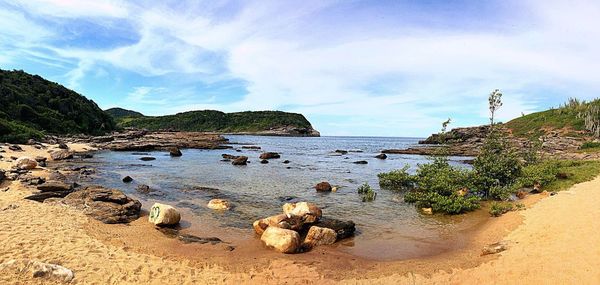 Scenic view of sea against sky