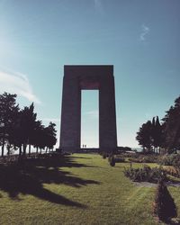 View of monument on field