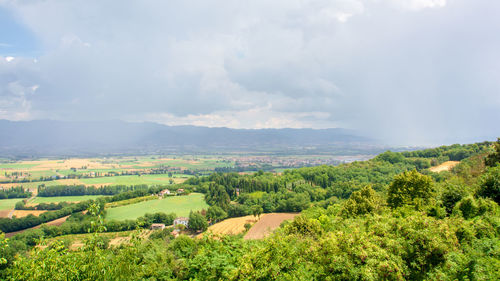 Scenic view of landscape against sky