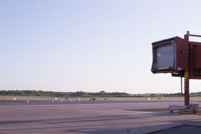 View of road against clear sky