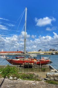 Boats in sea