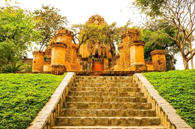 Steps leading to building