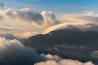 Low angle view of clouds in sky
