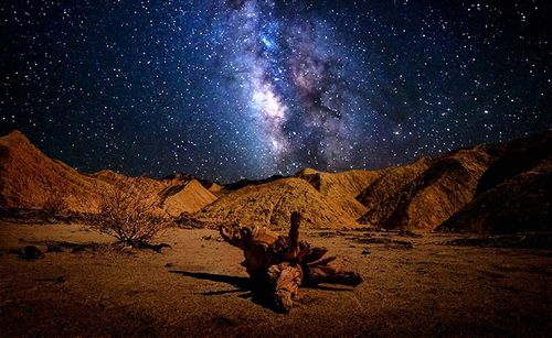 Low angle view of stars in sky