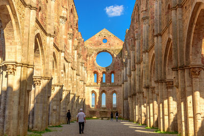 The abbey of san galgano against sky