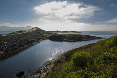 Scenic view of sea against sky