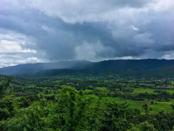 Scenic view of landscape against sky