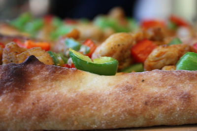 Close-up of meal served in plate