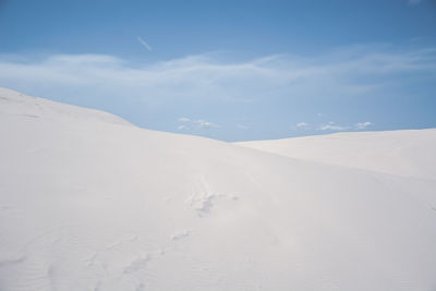 Scenic view of desert against sky