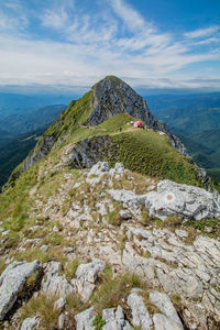 Scenic view of mountain against sky