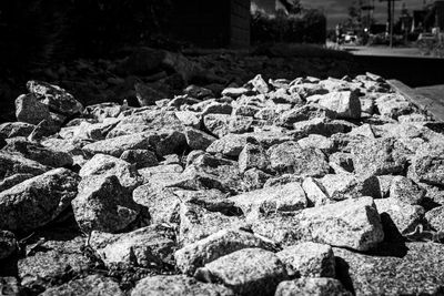 Close-up of stone wall