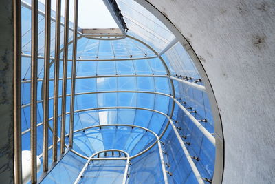 Low angle view of modern building against sky