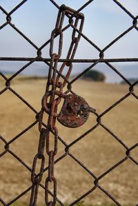 Close-up of wire against clear sky