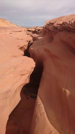 Sand dunes in a desert