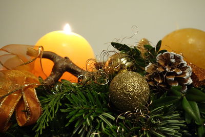 Close-up of christmas decoration