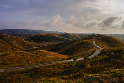 Scenic view of landscape against sky