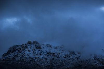 Majestic mountain at dusk