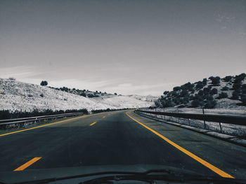 Road passing through highway