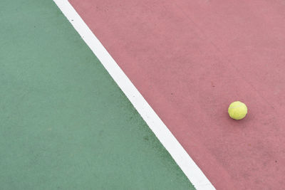 Close-up of a tennis ball