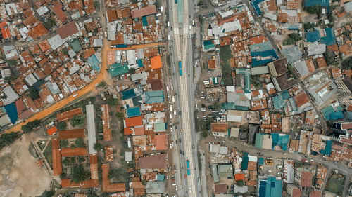 Aerial view of the industrial area in dar es salaam