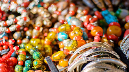 Close-up of multi colored christmas