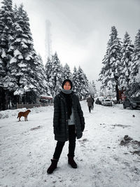 Warm smile at uludag mountain milli park bursa, turkey