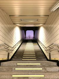 Interior of subway station