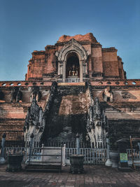 Low angle view of historical building
