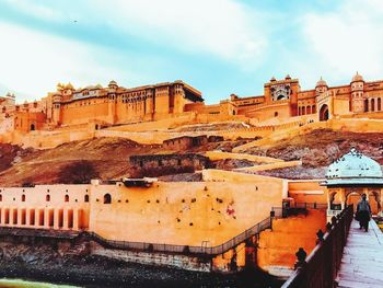 Daylight view of amer fort, jaipur, rajasthan