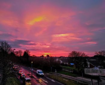 Scenic view of sky at sunset