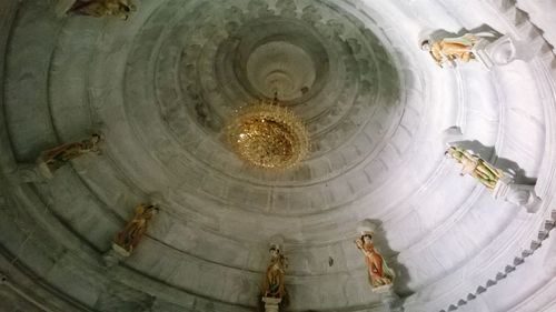 Low angle view of illuminated dome