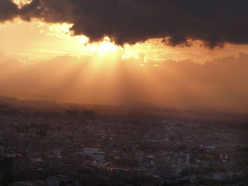 Cityscape at sunset