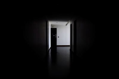 Corridor of dark home