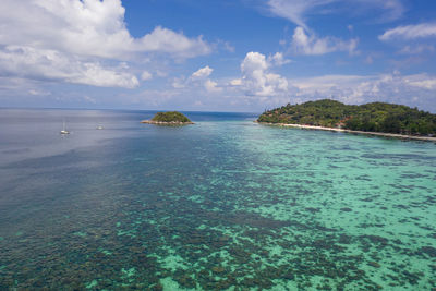 Scenic view of sea against sky