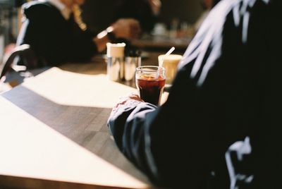 Close-up of drink on table