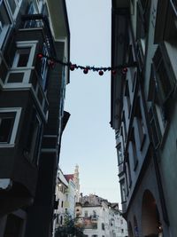 Low angle view of buildings against sky