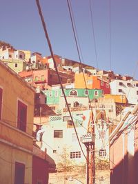 Low angle view of residential buildings