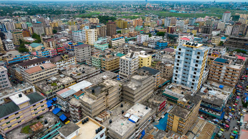 Aerial view of dar es salaam, tanzania