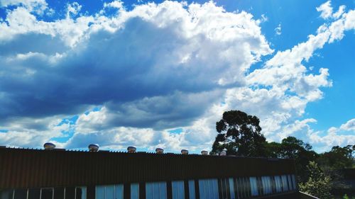 Low angle view of building against sky