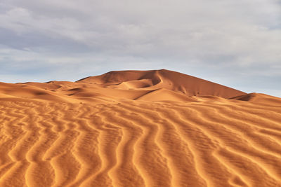 Scenic view of desert against sky