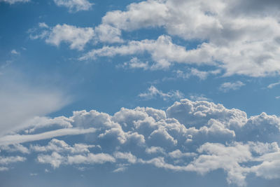 Low angle view of clouds in sky