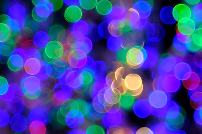 Defocused image of lights at night