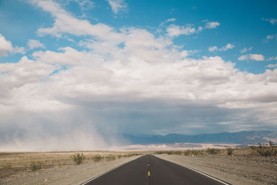 Road against sky