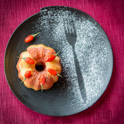 Close-up of dessert in plate