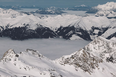 Snow covered mountains